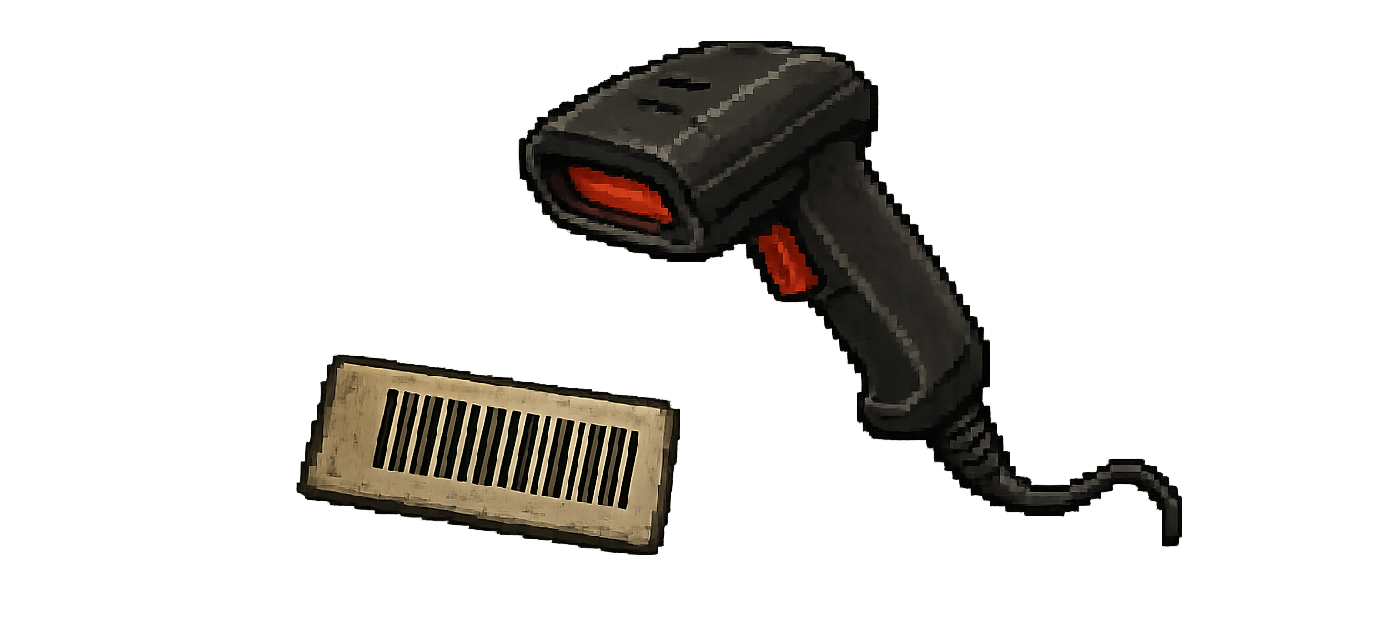 Supermarket barcode scan