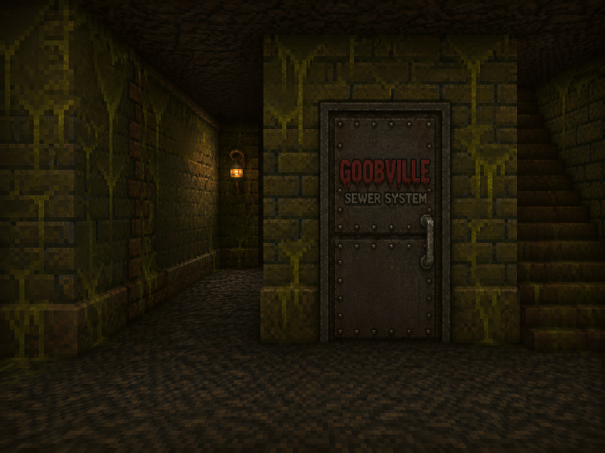 Entrance to the GoobVille sewer system